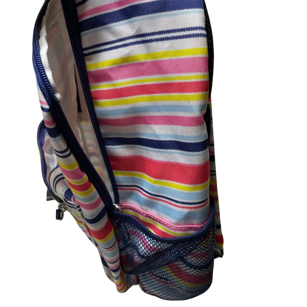 Scout Bags Pack Leader Backpack Colorful Striped Sidewalk Padded Shoulders
